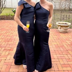 Amsale Sierra Dress - Navy